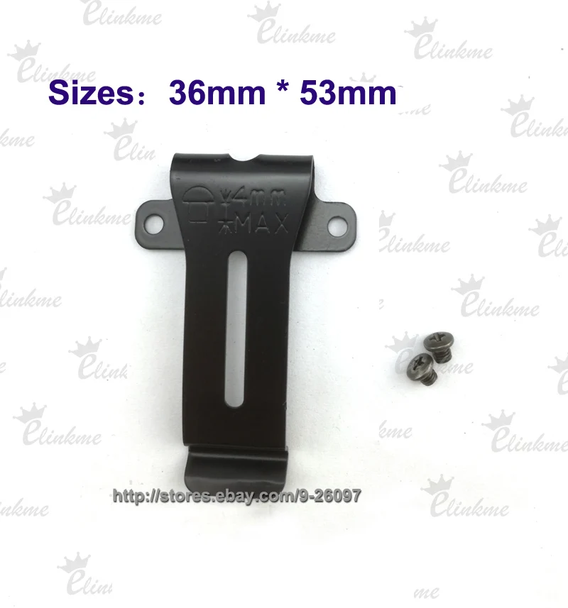

36mm *53mm(1.41" x 2.08") Kydex Holster Clip knife scabbard Clip DIY Black Clip huntting Holster clips