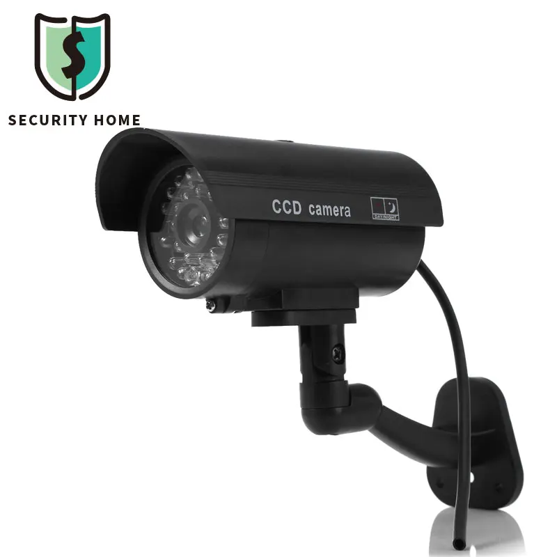 

Escam Small Dummy Camera CCTV Surveillance Camera CCTV Camera 90 Degree Rotating with Flashing Red LED Light Outdoor Indoor