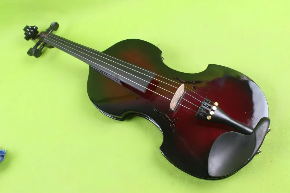 

1 Pcs New 4/4 Electric Violin Guitar 4 string Shape Many Colors Solid wood Black White Yellow ect...