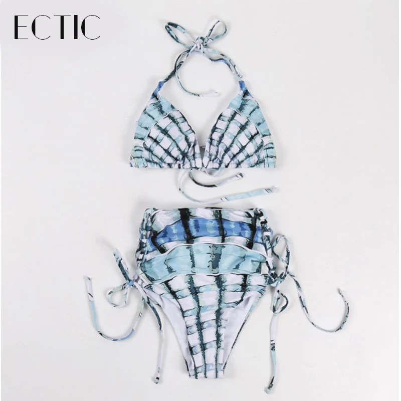 ECTIC комплект бикини женщин купальники 2018 shell стиль купальник море Мягкий swim