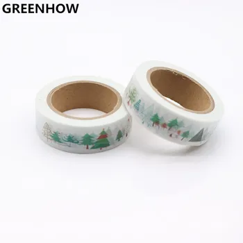 

GREENHOW 1pc Japanese Paper Washi Tapes Things Masking Tapes Decoration Adhesive Tapes 8040