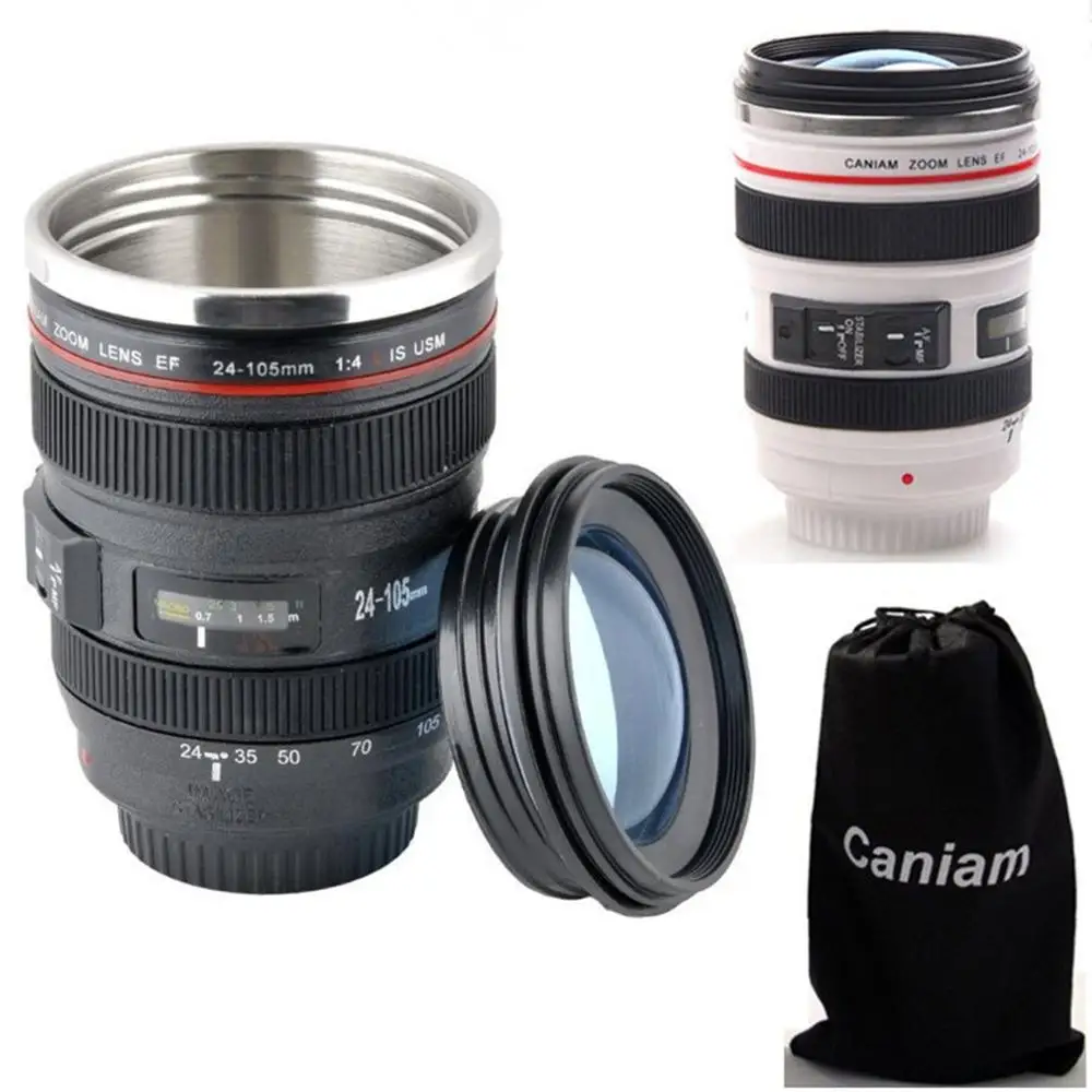 

Creative Stylish Cup Lens Cup Sixth Generation Lens Cups Mug With Stainless Steel Inner Liner Household Appliances