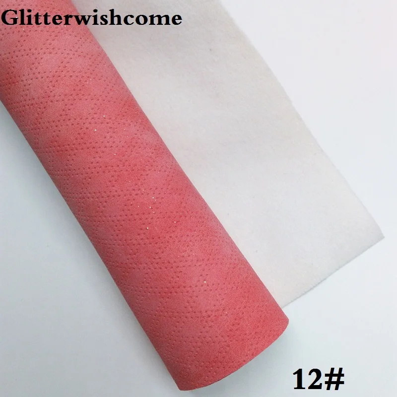 Glitterwishcome 21X29 см A4 размер винил для бантов тисненые Пледы Кожа Fabirc искусственная кожа листы для бантов, GM264A