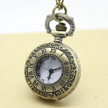 OZEN(3017) 12 шт/партия старинные античные римские цифры бронзовые карманные часы ожерелье, подвеска, цепочка. вечерние подарок. Мужские кварцевые часы
