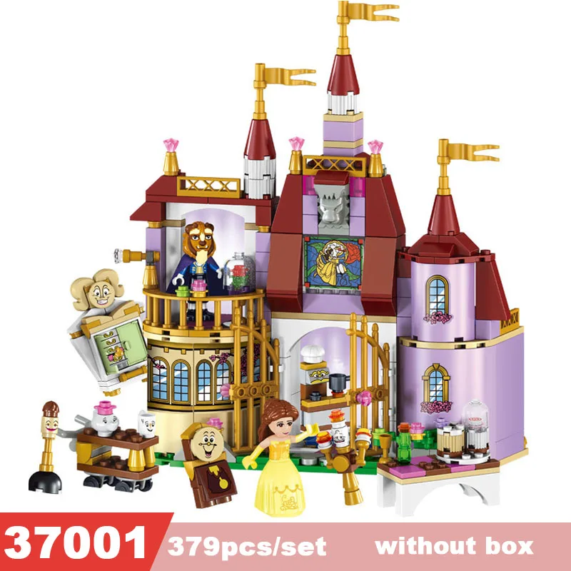 

37001 Princess Belles Enchanted Castle Building Blocks Girl Friends Elsa Anna Marvel Mermaid Compatible with LegoING Toys Gifts