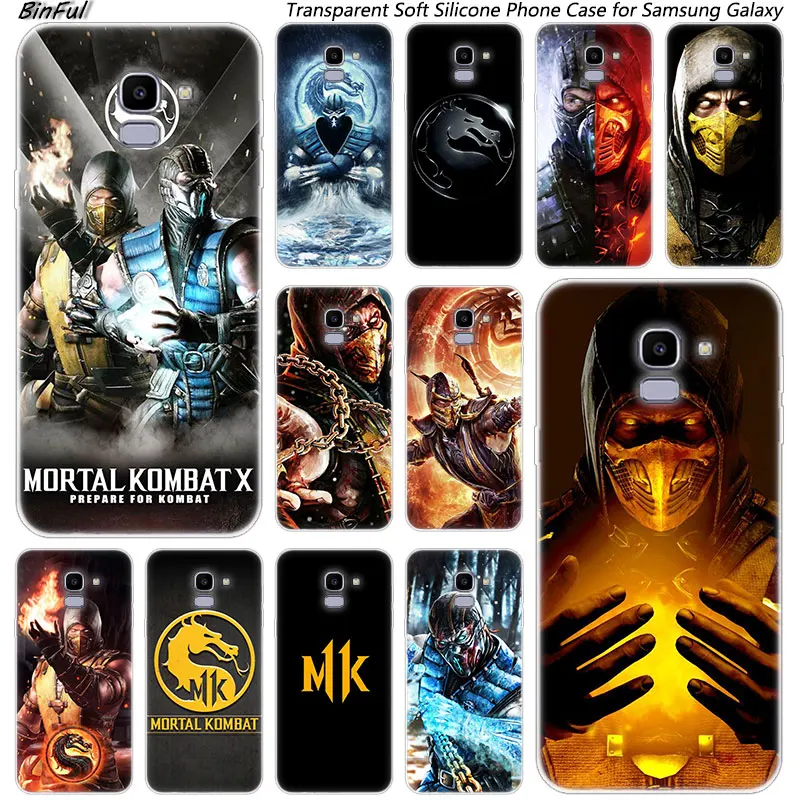 Лидер продаж мягкий силиконовый чехол для телефона Mortal Kombat Samsung Galaxy J8 J6 J4 2018 J2 Core J5