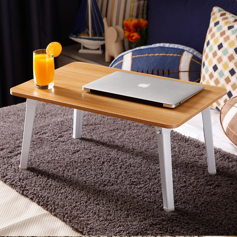 1 Modern Simple Writing Computer Desk Foldable Laptop Table for Bed Sofa Portable Student Desk 4 Colors 60*40*30cm
