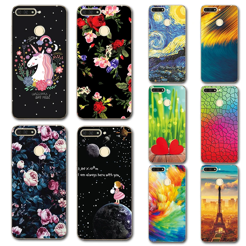 

For Huawei Honor 7A Pro Case Novelty TPU Phone Case Cover For Coque Huawei y5 2018 Prime Cute Covers Fundas For Huawei Y6 2018