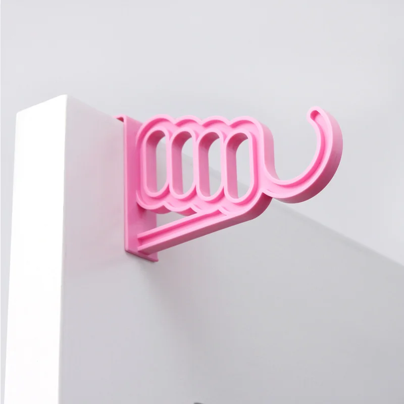 

Multi-Function Home Accessories Foldable Clothes Hanger Drying Rack 5 Hole Suit Bathroom Door Plastic Organizer LE66