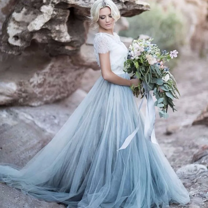 Two Tone Bridesmaid Dresses Beach Wedding Fashion Dresses