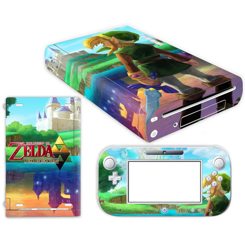 

The Legend of Zelda Skin Sticker for Nintendo Wii U Console Cover with Remotes Controller Skins For Nintend wii u sticker