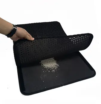 

Waterproof Pet Cat Litter Mat EVA Double Layer Cat Litter Trapping Pets Mat Pad Bottom Non-slip Pet Litter Cat Mat Floor