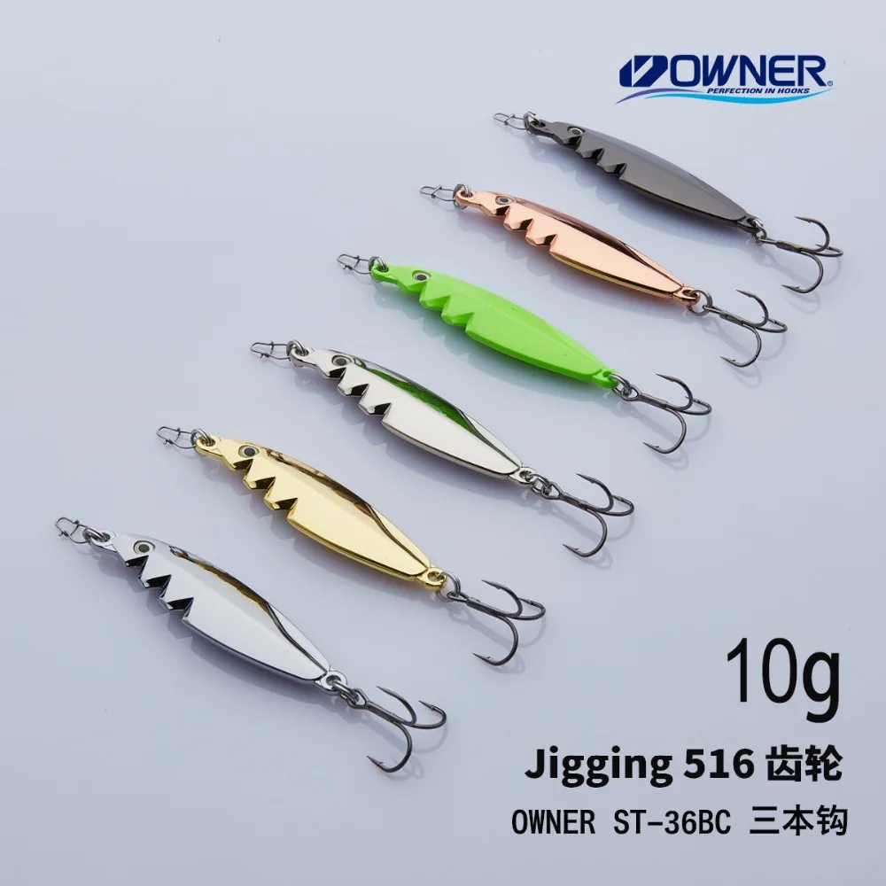 YAPADA Jigging 516 Gear 10 г/15 г усиленный тройной крючок 55-65 мм многоцветное перо