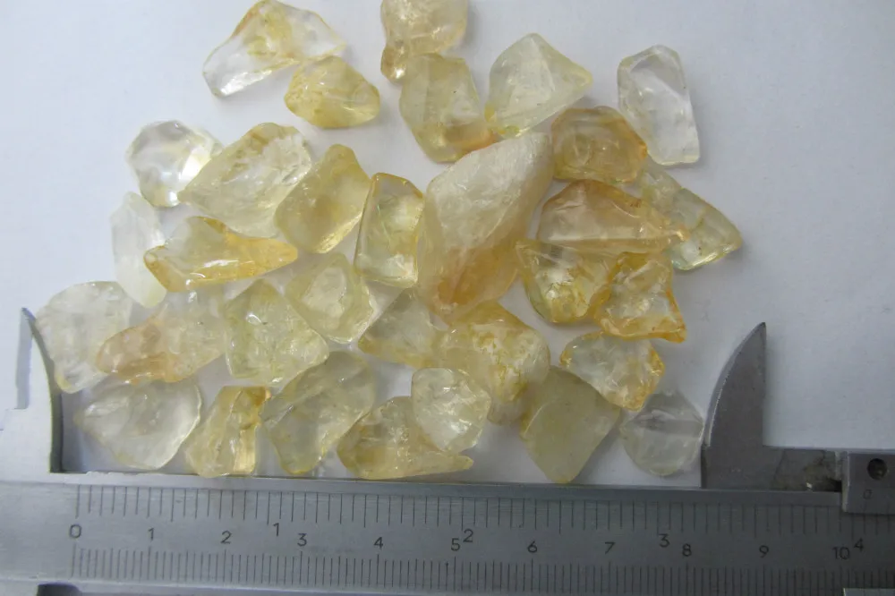 100g CITRINE CRYSTALS Crystal quartz Polishing Raw Stone Healingin Stones from Home & Garden on