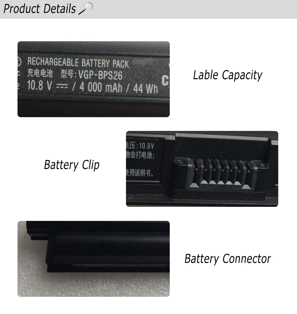 Аккумулятор для sony Vaio BPS26 VGP-BPL26 VGP-BPS26 BPS26A SVE141 SVE14A SVE15 SVE17 ноутбук литий ионный 6 ячеек из натуральной кожи