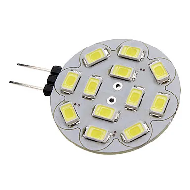 10 шт. Точечный светильник 12 * 5730SMD 3 Вт G4 Светодиодная лампа “Кукуруза”