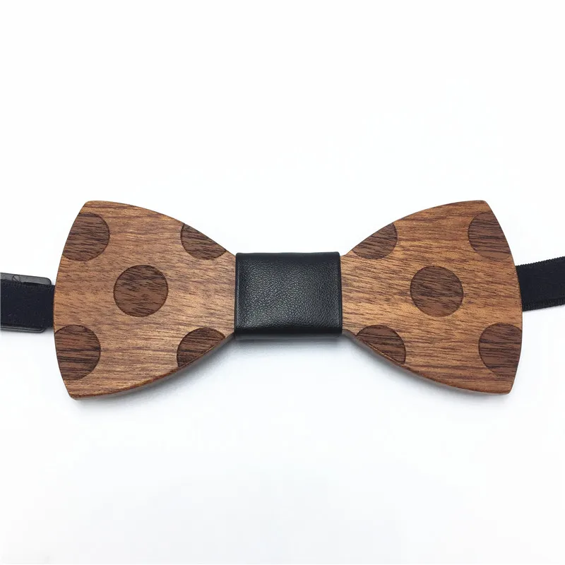 Черный кортекс деревянный галстук-бабочка Галстуки Дети Галстуки-бабочка галстук деревянные Бабочки Цвета Новые Свадебные Галстуки для