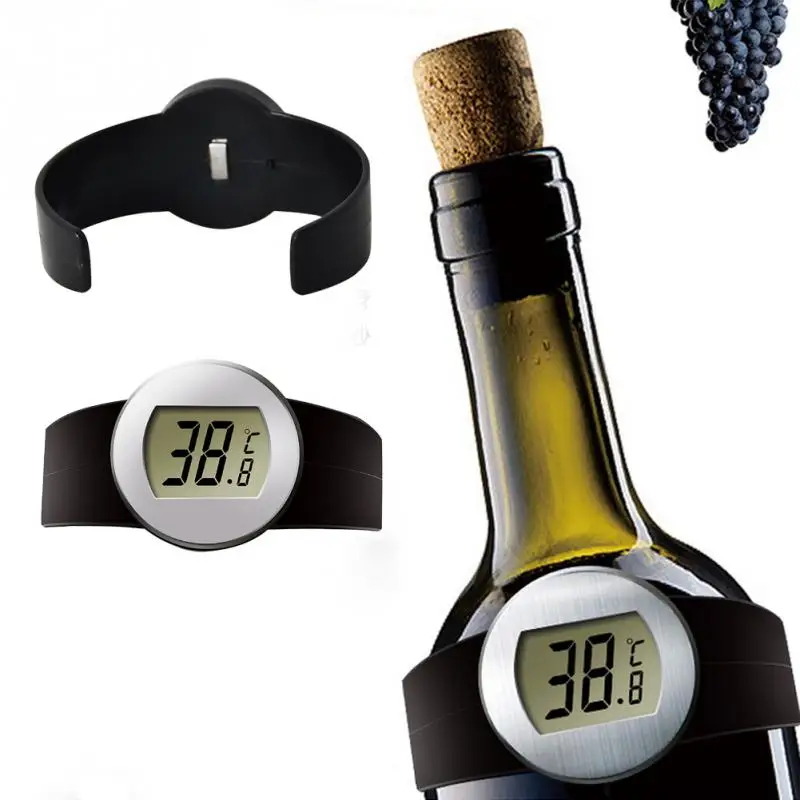 Барный бытовой инструмент цифровой термометр для красного вина с светодиодный дисплеем/долговечность/простота в эксплуатации для винных термометров