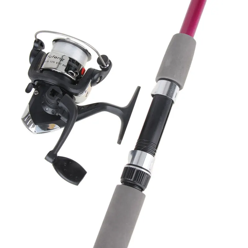 1.8m/1.5m Portable Fishing Rod Combo Mount Fishing Rod Reel Kit Floats Hooks Fish Tackle Neoprene Handle Screw Compelet Starter