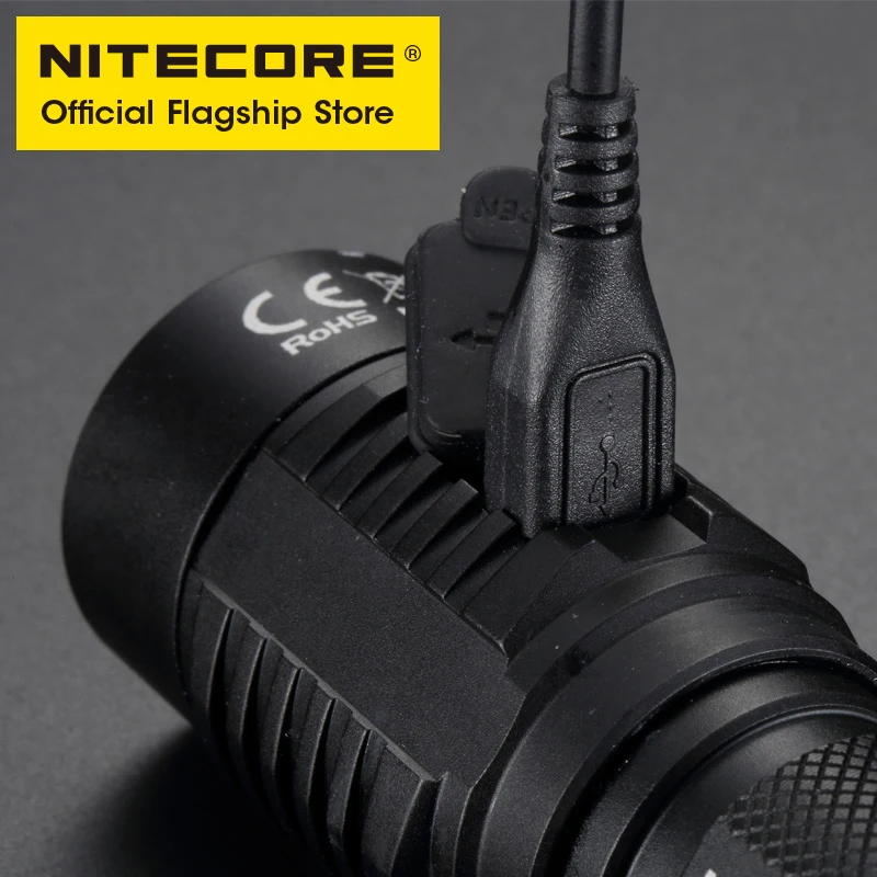 Nitecore MH23 ультра яркий ДАЛЬНОБОЙНЫЙ Прямая зарядка USB флэш-светильник нажатием одной кнопки Управление сильный светильник флэш-светильник