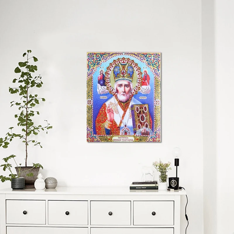 5D Diy Алмаз особенной формы картина икона лидера алмаз истинные религиозные мужчины Алмазная вышивка Стразы вышивки крестом