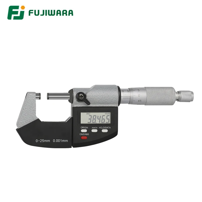 FUJIWARA Stainless Steel Digital Micrometer High precision External