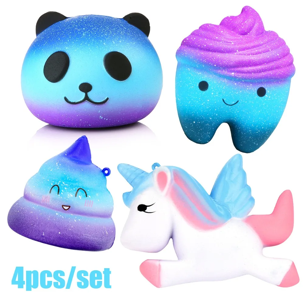 A 3Pcs Kawaii Cake Squeeze Toys Party Decoration Funny Gift for Kids and Adults DREAMT Donut Squishies Slow Rising