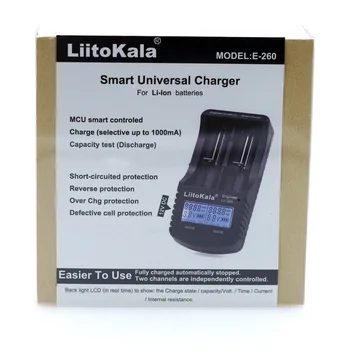 

Liitokala lii-260 LCD18650/26650/16340etc Battery Charger+12V/1.5A Adapter,Detection of capacity internal resistance voltage etc