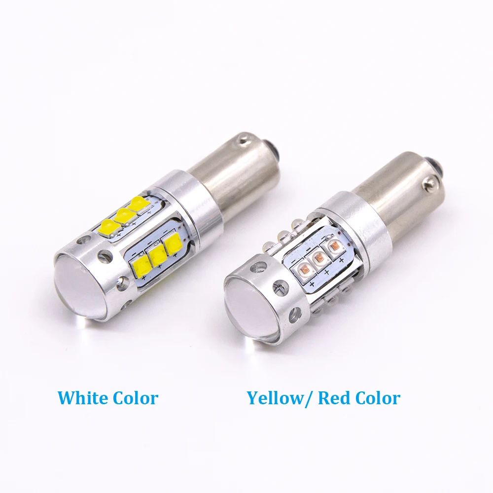 Светодиодные боковые поворотники BA9S BAX9S BYX9S canbus T4W H6W H21W 10 SMD без ошибок фонари