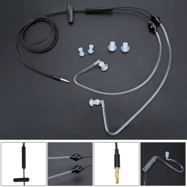 Anti-radiation Stereo Headphones, Air Tube Earphones Stereo