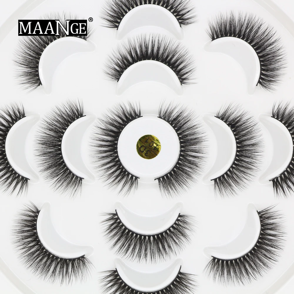 

New 1/3/5/7 pairs natural false eyelashes long makeup 3D mink lashes extension Thick HandMade Lashes mink eyelashes for beauty