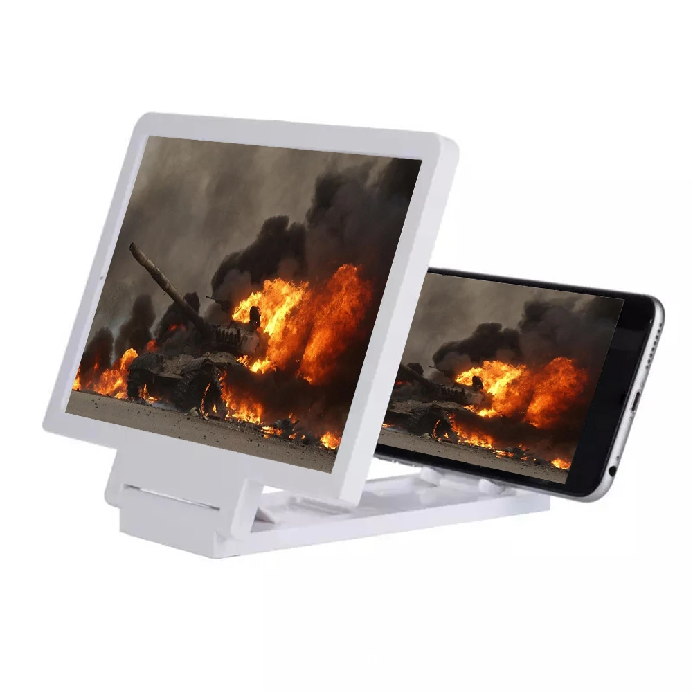 

Phone Screen Magnifier Bracket Folding 3D Mobile Amplifier Telephone Videos Enlarger for Smartphone
