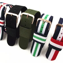 1 шт., высокое качество, 16 мм, 18 мм, 20 мм, 22 мм, ремешок nato, розовое золото, пряжка, ремешок nato, ремешок для часов, ремешок для часов, 5 цветов