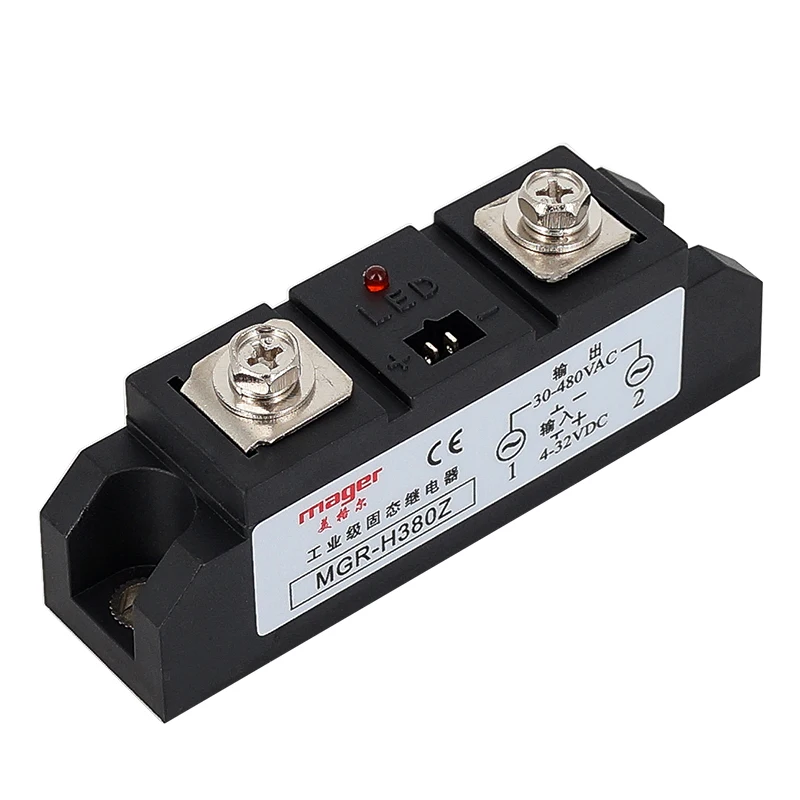 80A промышленные MGR-H380Z ССР однофазный твердотельные реле вход 4-32VDC выход 30-480VAC с бесплатной доставкой