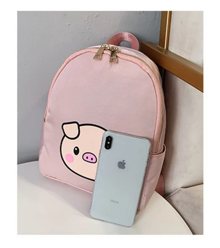 2019 рюкзак новый милый стиль поросенок сумка школьная сумка Mochila Feminina маленький рюкзак школьные сумки для девочек-подростков Sac A Dos