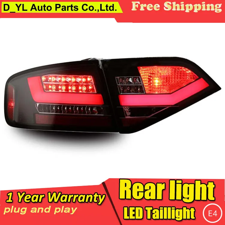 Flash Deal Car Styling Tail Lamp for Audi A4-B8 LED Tail Light 2009-2012 New Altis LED Rear Lamp LED DRL+Brake+Park+Signal Stop Lamp 3