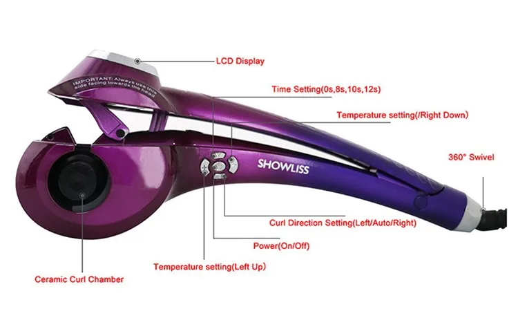 Elétrico LCD Modelador de Cabelo Mágico DIY