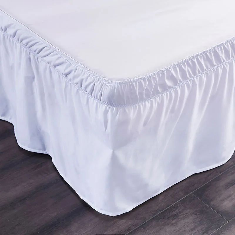 Bed Skirt Polyester Cloth King Queen Size Bed Covers Without Bed Surface Elastic Band Bed Skirts Ruffle Pastoral Style Bedspread Bed Skirt Polyester Cloth King Queen Size Bed Covers Without Bed Surface Elastic Band Bed Skirts Ruffle Pastoral Style Bedspread