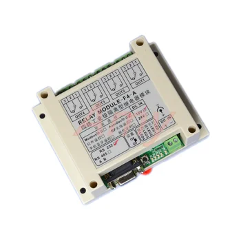

Industrial 4 way RS232 serial relay module PC computer controlled switch intelligent controller