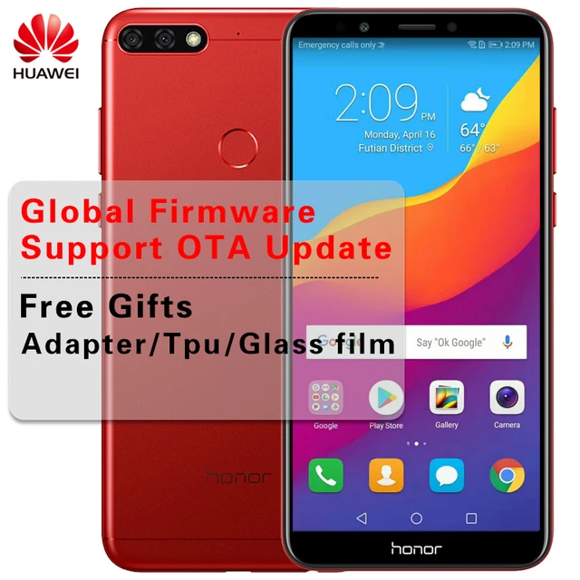 Global Rom 5.99″ HuaWei Honor 7C Android 8.0 Octa Core Dual Back Camera Snapdragon 450 Fingerprint Face ID 13.0MP Smartphone