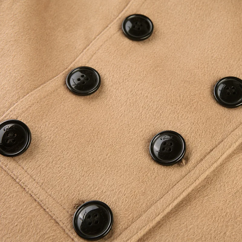 BURDULLY 2018 New Arrival Fur Collar Woolen Coat Wool Windbreaker Women Cashmere Coat Winter Jacket Female Fashion