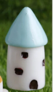 ตัวเลือกสินค้า 10 PC Church House Miniature Fairy Garden บ้านตกแต่งบ้าน MINI CRAFT Micro ภูมิทัศน์ตกแต่ง DIY อุปกรณ์เสริม
