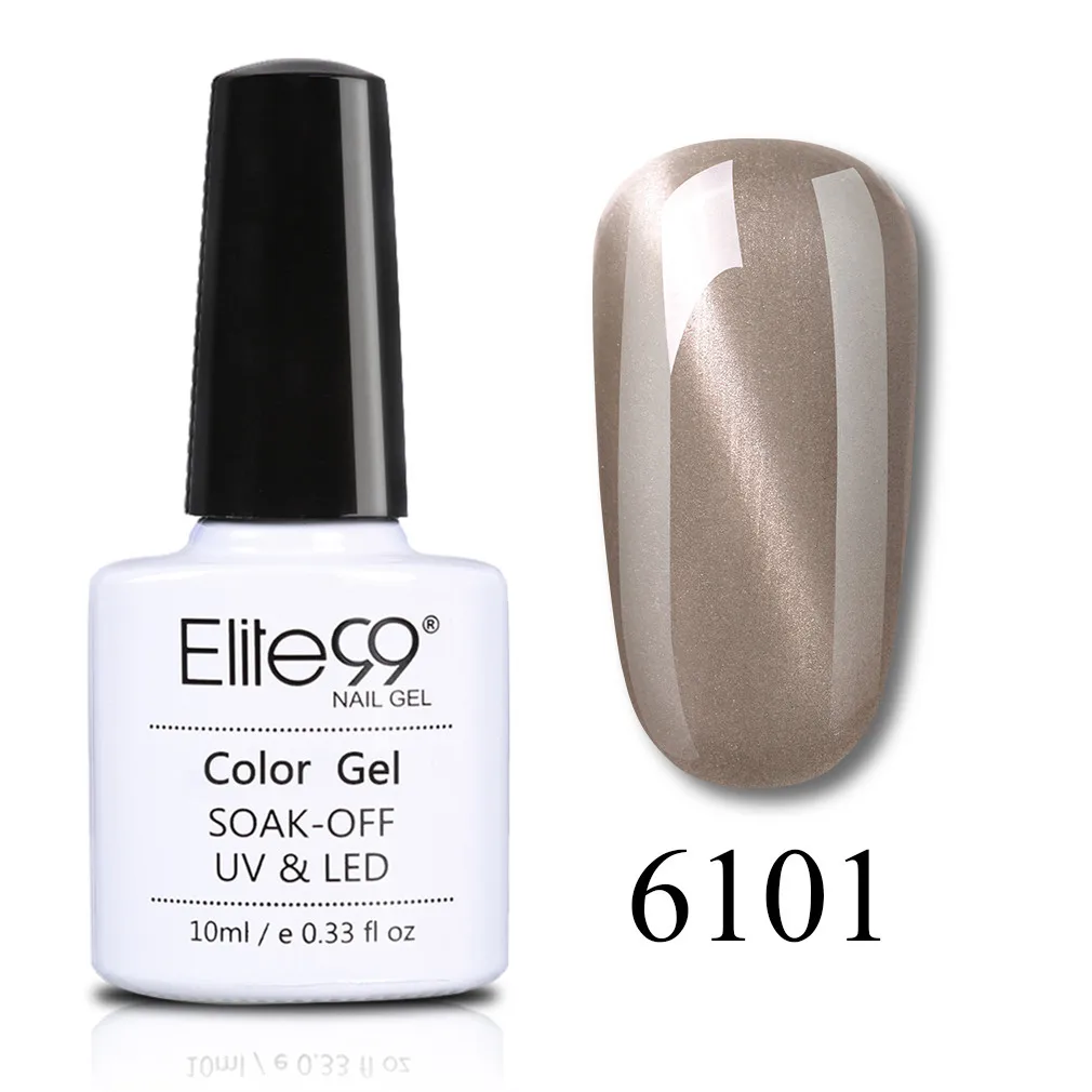 Elite99 10 мл нефритовый лак для ногтей с эффектом «кошачий глаз» вылеченный УФ-светодиодный Гель-лак жемчужного цвета Полупостоянный Магнитный Гель-лак - Цвет: 6101