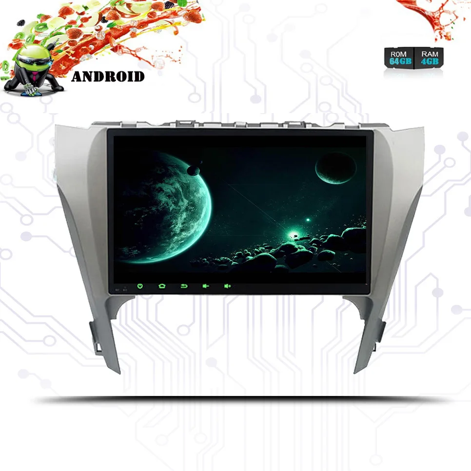 Top 10.1" Android 9.0 4GB 64GB car dvd player multimedia stereo radio Sat navi gps tape for toyota camry 2012-2014 Map head unit fm 1 Top 10.1" Android 9.0 4GB 64GB car dvd player multimedia stereo radio Sat navi gps tape for toyota camry 2012-2014 Map head unit fm 1
