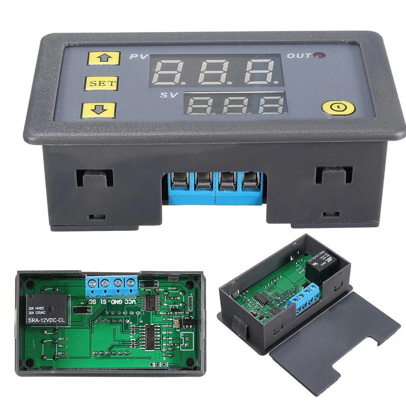 12V Timing Delay Cycle Timing Timer Relay Module Digital LED Dual Display Cycle 0-999 Hours Mayitr Electrical Supplies 12v timing delay timer relay module digital led dual display cycle 0 999 hours for cycle intermittent timing mayitr