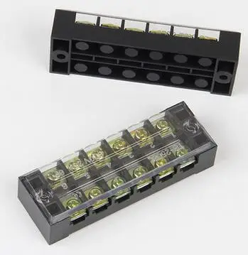 600V 25A 6 позиций винтовой Электрический провод подключения барьер терминал тб