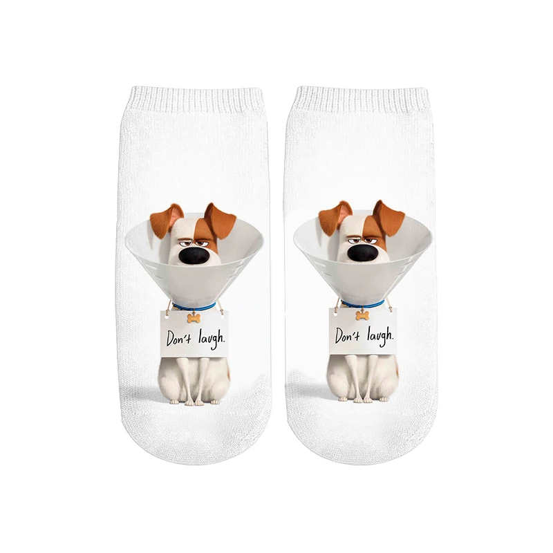

Men/Women/Children Cartoon Ankle Sock The Secret Life of Pets 3D print Socks Snowball Kawaii Cat Dog Animal Harajuku Stockings