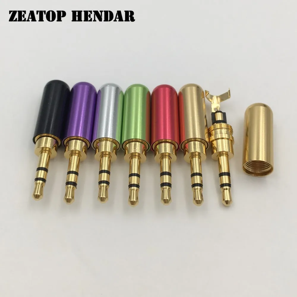 8Pcs Mini 2.5 Jack 2.5mm 3 Pole Stereo with Clip Hook Male Audio Plug