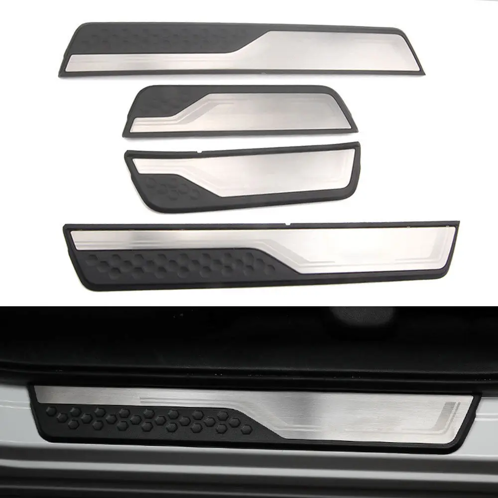 Для Honda CRV CR-V- 4 шт из нержавеющей стали+ ABS дверной порог Накладка защитная решетка декоративные аксессуары