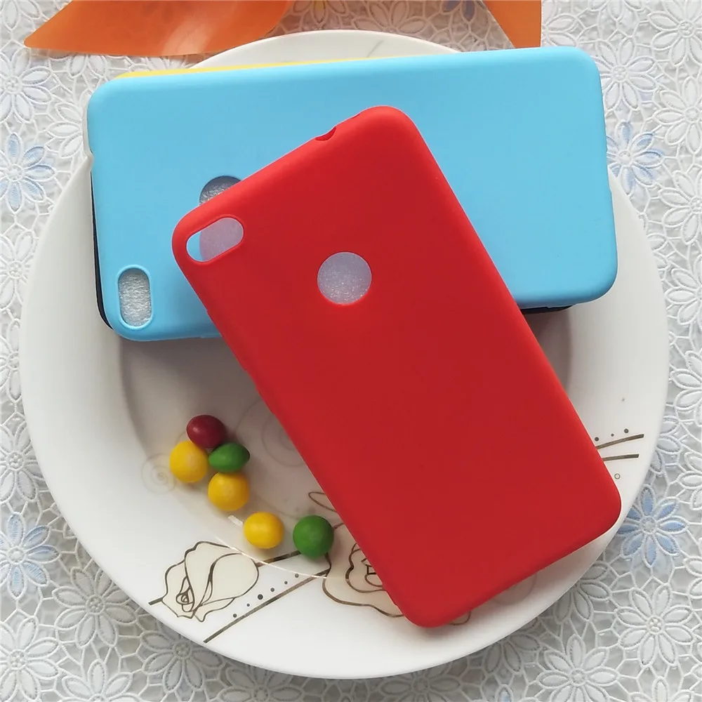 Простые однотонные Цвет задняя крышка для huawei P9 Lite 2017 5 2 ''Macarons силиконовые
